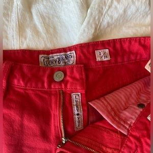 Lucky brand red shorts